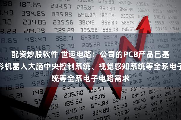 配资炒股软件 世运电路：公司的PCB产品已基本覆盖人形机器人大脑中央控制系统、视觉感知系统等全系电子电路需求